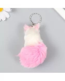 Пушистик на кольце h=5 см "Рыжая кошечка" МИКС арт. СМЛ-106272-1-СМЛ0001002444