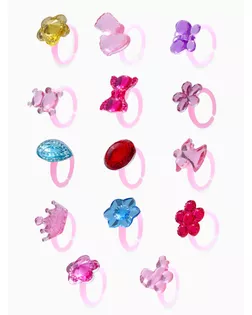 Кольцо детское "Выбражулька" малышам, форма МИКС, цвет МИКС, безразмерное арт. СМЛ-268097-1-СМЛ0009887369