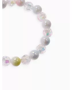 Браслет детский «Выбражулька» гранёные кристаллы, цвет фиолетовый арт. СМЛ-269813-1-СМЛ0009887370