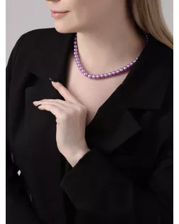 Бусы «Классика» настроение, цвет сиреневый, 40 см арт. СМЛ-256712-1-СМЛ0009669559