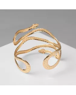 Браслет металл «Змея», узкий, цвет золото арт. СМЛ-272471-1-СМЛ0009902497