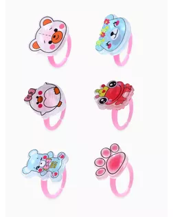 Кольцо детское «Выбражулька» радость, форма МИКС, цветное, безразмерное арт. СМЛ-266030-1-СМЛ0009889947