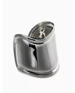 Браслет металл «Манжета» изгиб с полосой, цвет серебро арт. СМЛ-236798-1-СМЛ0010068704