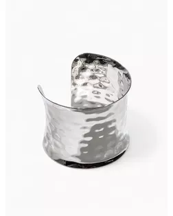 Браслет металл «Манжета» загнутый, цвет серебро арт. СМЛ-268254-2-СМЛ0010068713