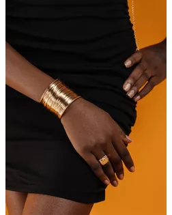 Браслет «Манжета» нити, цвет золото арт. СМЛ-268255-1-СМЛ0010068714