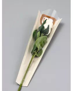 Пакет-конус для цветов, "Цветы", крафт, 12,5х4х40 см арт. СМЛ-264014-1-СМЛ0009953876