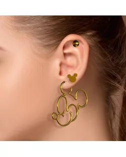Серьги из металла, 3 пары, бижутерия, Минни Маус арт. СМЛ-251139-1-СМЛ0009275883