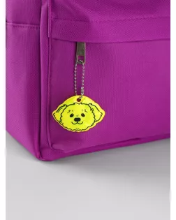 Светоотражающий элемент «Морда пуделя», двусторонний, 6 × 4,3 см, цвет МИКС арт. СМЛ-265533-1-СМЛ0010198285