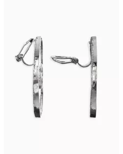 Клипсы «Диск», цвет серебро арт. СМЛ-234555-2-СМЛ0010221988