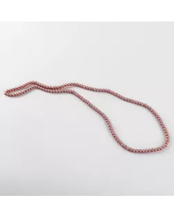 Бусины из стекла, набор 140 шт., размер 1 шт. — 6 мм, цвет розовый арт. СМЛ-232897-1-СМЛ0010103747