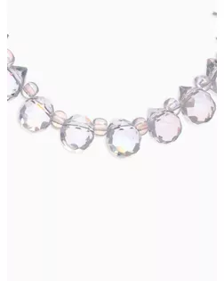 Браслет «Блеск» бусины, цвет радужный в серебре, 16 см арт. СМЛ-267536-1-СМЛ0010203599