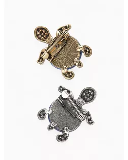 Брошь-оберег «Черепашка» турецкий глаз (неделимая фасовка 12 шт., цена за шт.), цвет МИКС арт. СМЛ-234138-1-СМЛ0010204597