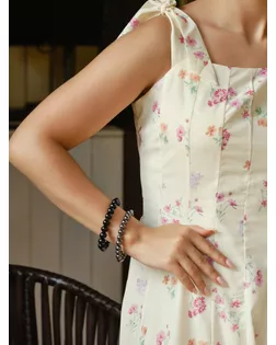 Набор браслетов 2 шт. шар №8 «Гематит» и шар №10 «Агат» арт. СМЛ-263388-1-СМЛ0010221948