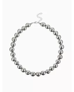 Бусы «Классика» крупные, цвет серебро, 40 см арт. СМЛ-234041-1-СМЛ0010203532