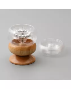 Спиннер для бисероплетения 9 см в наборе 5 сменных чаш, 2 иглы для бисера 9,3х9,3х12,5 см арт. СМЛ-235835-1-СМЛ0010318203