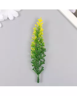 Искусственное растение для творчества "Луговой цветок" набор 12 шт жёлтый 13 см арт. СМЛ-235146-1-СМЛ0010248465