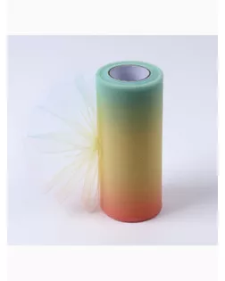 Фатин, 15 см, 23 ± 1 м, 11 ± 1 г/кв.м, цвет тропический градиент №3 арт. СМЛ-243412-2-СМЛ0010701549