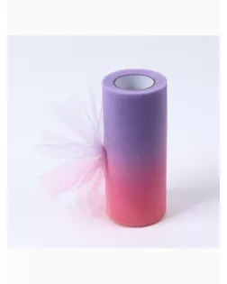 Фатин, 15 см, 23 ± 1 м, 11 ± 1 г/кв.м, цвет фиолетово-розовый градиент №4 арт. СМЛ-243412-3-СМЛ0010701551
