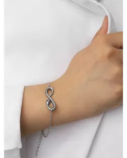 Браслет металл «Змея» бесконечность, цвет серебро арт. СМЛ-272282-1-СМЛ0010484406