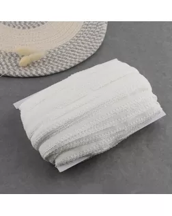 Резинка ажурная бельевая, 14 мм, 100 ± 1 м, цвет белый арт. СМЛ-239217-1-СМЛ0010460115