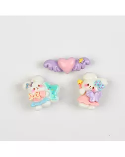 Значки пластиковые набор «Ты милашка», 3 шт, 2,3 х 2,2 см арт. СМЛ-235328-1-СМЛ0010254036