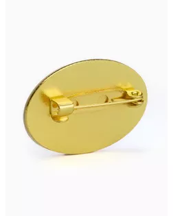 Значок овальный «Отечественная война» с Георгиевской лентой, 2.5 см, цветной в золоте арт. СМЛ-241996-1-СМЛ0010622236