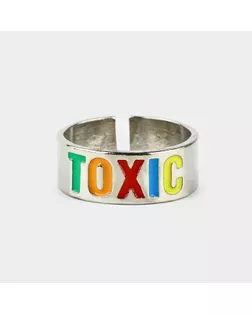 Кольцо металлическое «TOXIC», 1.7 см арт. СМЛ-243368-1-СМЛ0010700643