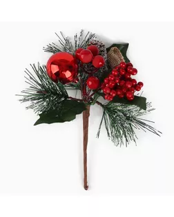 Новогодний декор «Веточка. Зимние настроение», 17×13×10 см арт. СМЛ-241509-1-СМЛ0010554002