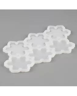 Молд силиконовый «Снежинки», универсальный 17,5 × 13 × 0,3 см арт. СМЛ-241901-1-СМЛ0010616235