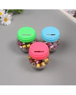 Клейкая лента пластик в банке "Шайн. Золото и розовый" н-р 40 шт 1,2 см, дл.0,9 м 7х7х9 см арт. СМЛ-235422-1-СМЛ0010265678