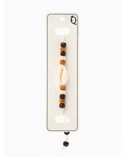 Браслет ассорти на нити «Ракушка», бусины, цвет бежево-коричневый арт. СМЛ-269319-1-СМЛ0010826389