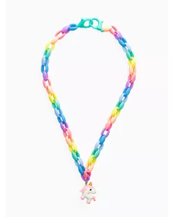 Набор "Выбражулька" 6 пр.: цепочка единорог. 3 пары клипс кот, мишки, бабочки, брелок мишка   108411 арт. СМЛ-269332-1-СМЛ0010841126