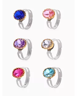 Кольцо детское "Выбражулька" драгоценность, цвет МИКС, безразмерное арт. СМЛ-269768-1-СМЛ0010826502