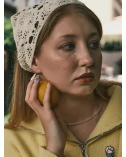 Чокер из бисера «Хрусталь», белый в серебре, 37 см + 5 см доп, цепочка арт. СМЛ-276843-2-СМЛ0010877092