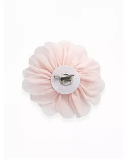 Брошь текстильная «Цветок», розовая арт. СМЛ-278795-1-СМЛ0010872307