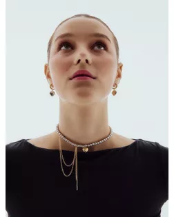 Набор 2 предмета: колье, серьги "Трансформеры" водопад, цветной арт. СМЛ-279261-1-СМЛ0010876304