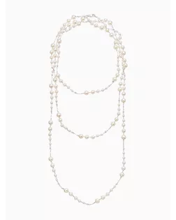 Бусы жемчужные d=3,4,5,6,8,10, цвет белый в серебре арт. СМЛ-279788-1-СМЛ0010904906