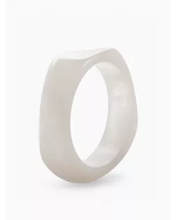 Браслет на руку широкий акриловый, цвет белый арт. СМЛ-279705-1-СМЛ0010906089