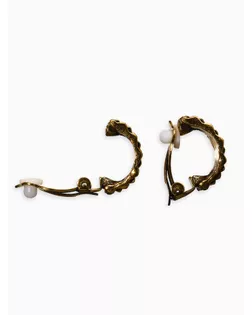 Клипсы "Винтаж" плетение, цвет чернёное золото арт. СМЛ-280550-1-СМЛ0010904935