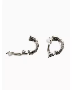 Клипсы "Винтаж" плетение, цвет чернёное серебро арт. СМЛ-280551-1-СМЛ0010904936