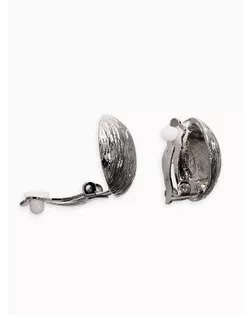 Клипсы "Винтаж" круг, цвет серебро арт. СМЛ-280555-1-СМЛ0010904941