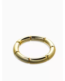 Браслет пластик на резинке "Стиль" гладкий, цвет золото арт. СМЛ-281337-1-СМЛ0010905778