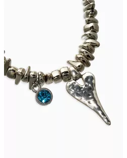 Браслет "Стиляшка" крошка, цвет голубой в серебре арт. СМЛ-282474-1-СМЛ0010906113