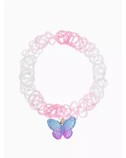 Бусы детские "Выбражулька" бабочки, чокер, цветные в золоте арт. СМЛ-282573-1-СМЛ0010930835