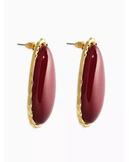 Серьги "Винтаж", капля, цвет бордовый в золоте арт. СМЛ-283517-1-СМЛ0010938708