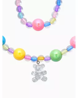 Набор детский "Выбражулька" 2 пред-а: бусы, браслет, мишка мармеладный, цветной арт. СМЛ-283911-1-СМЛ0010967661