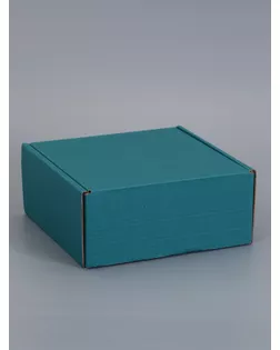 Коробка самосборная, изумрудная, 18 х 18 х 8 см арт. СМЛ-285015-1-СМЛ0010989342