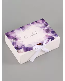 Складная коробка подарочная «С любовью», 16.5 × 12 × 5 см арт. СМЛ-285373-1-СМЛ0010960392