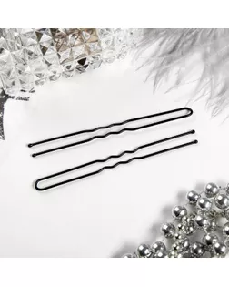 Шпильки для волос, чёрные (набор 10 шт.) арт. СМЛ-19610-2-СМЛ0084624