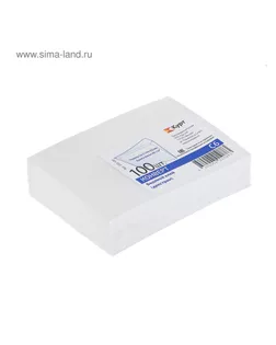 Конверт почтовый С6 114х162 мм, чистый, без окна, клей, внутренняя запечатка, 80 г/м², в упаковке 100 шт. арт. СМЛ-104220-1-СМЛ0001167132